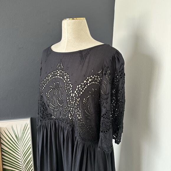 ANTHROPOLOGIE FLOREAT Osira Swing Tunic Dress Eyelet - Picture 8 of 15
